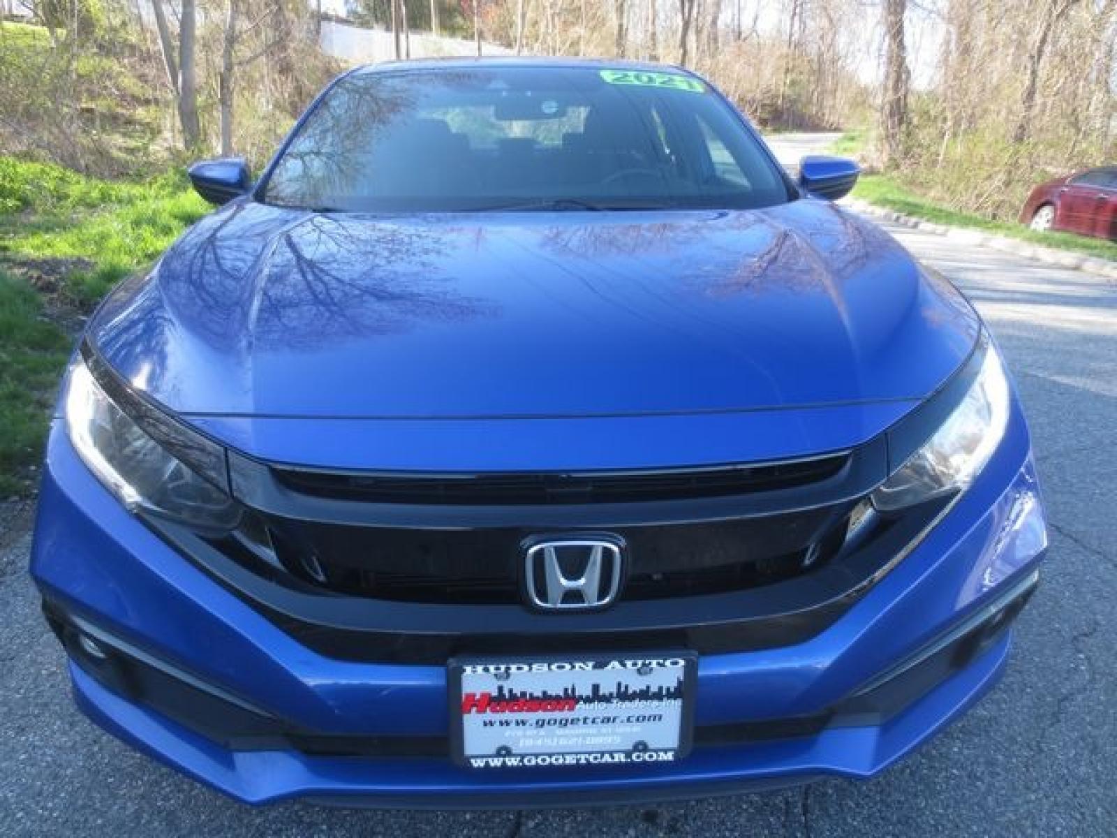 2021 Blue /Black Honda Civic LX (2HGFC2F86MH) with an 2.0L 4cyl engine, Automatic transmission, located at 270 US Route 6, Mahopac, NY, 10541, (845) 621-0895, 41.349022, -73.755280 - Photo #2